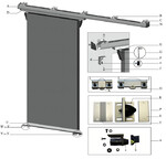 System 3537 do drzwi przesuwnych 0-200kg dla drzwi o szerokości: 2641 do 2940mm