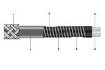 Przewód grzewczy VWC-511 20W/m 230V 4,2mm (+/-0,2mm) w oplocie + VWC411