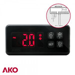 Termostat panelowy AKO-D14220  120V  2 wyjścia + 1,5m NTC czujka